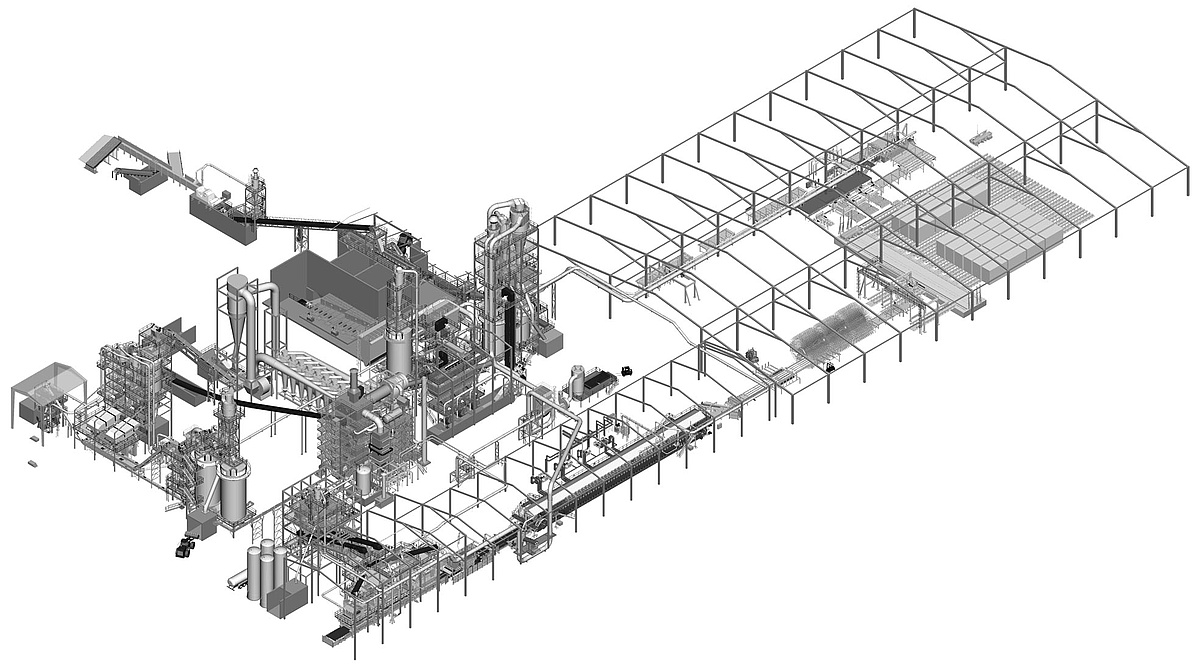 Siempelkamp Gesamtanlagenkompetenz für Span-Holzplattenproduktion